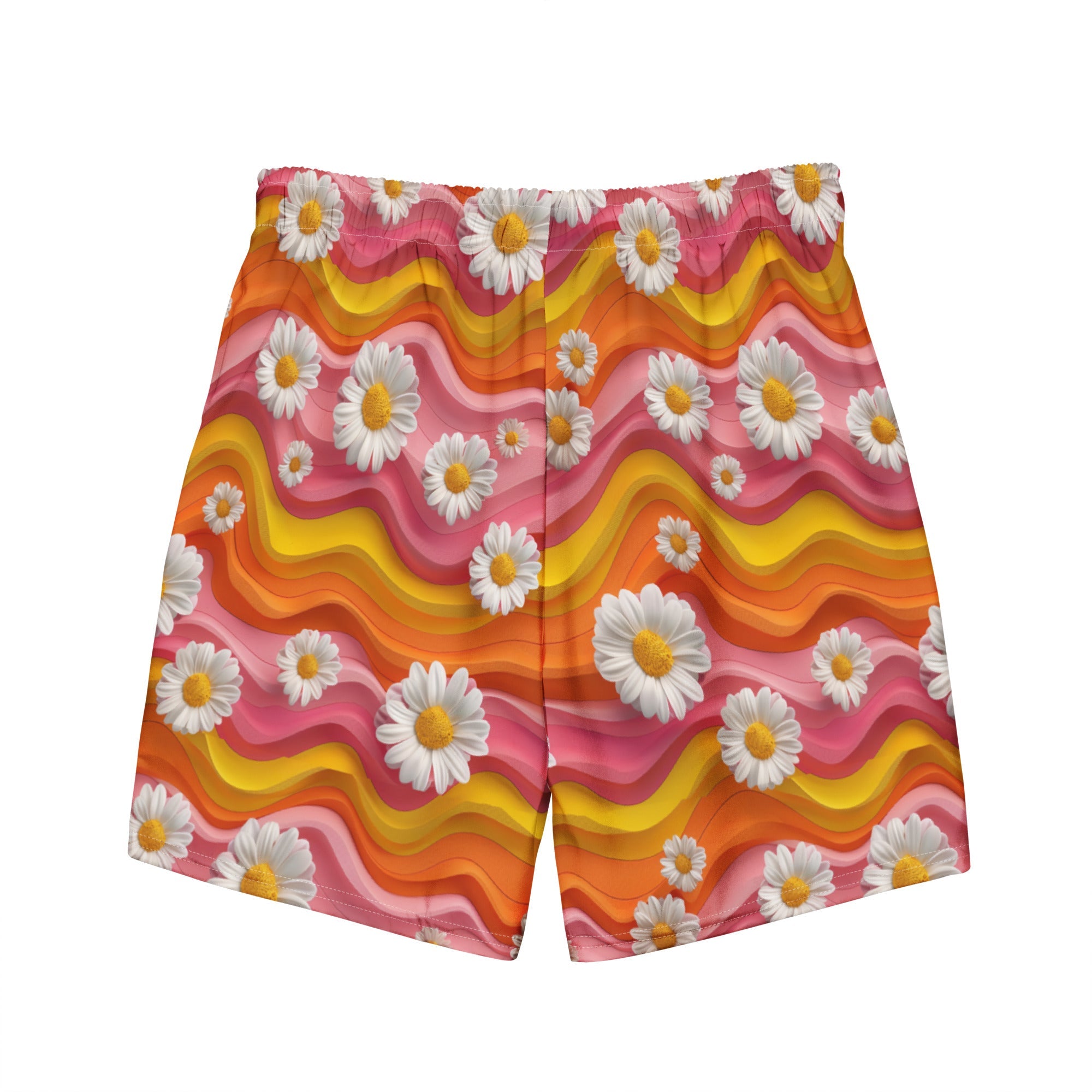 Baha Ranch Yeehaw Groovy Floral Men's Swim Trunks