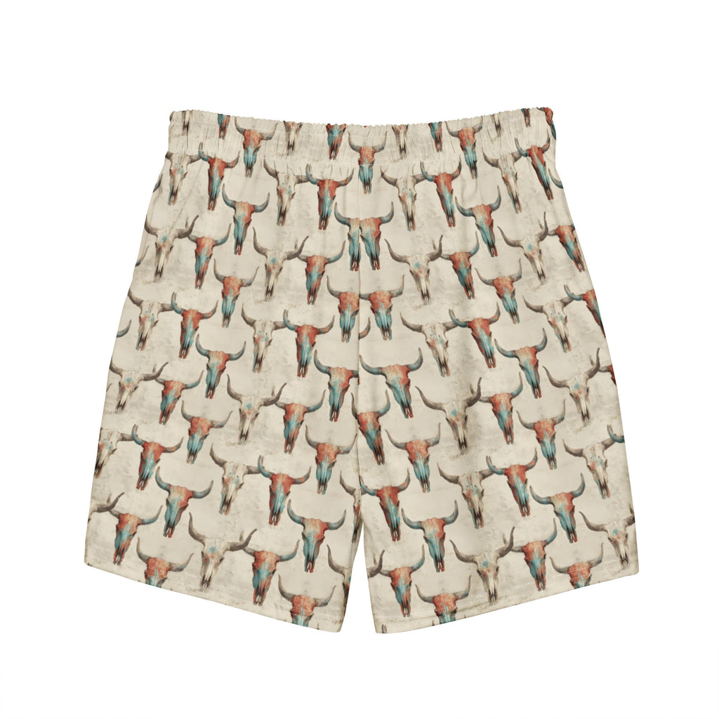 Baha Ranch Bullhead Skull Swim Trunks