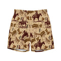Baha Ranch Yeehaw Vintage Western Men's Swim Trunks
