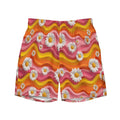 Baha Ranch Yeehaw Groovy Floral Men's Swim Trunks