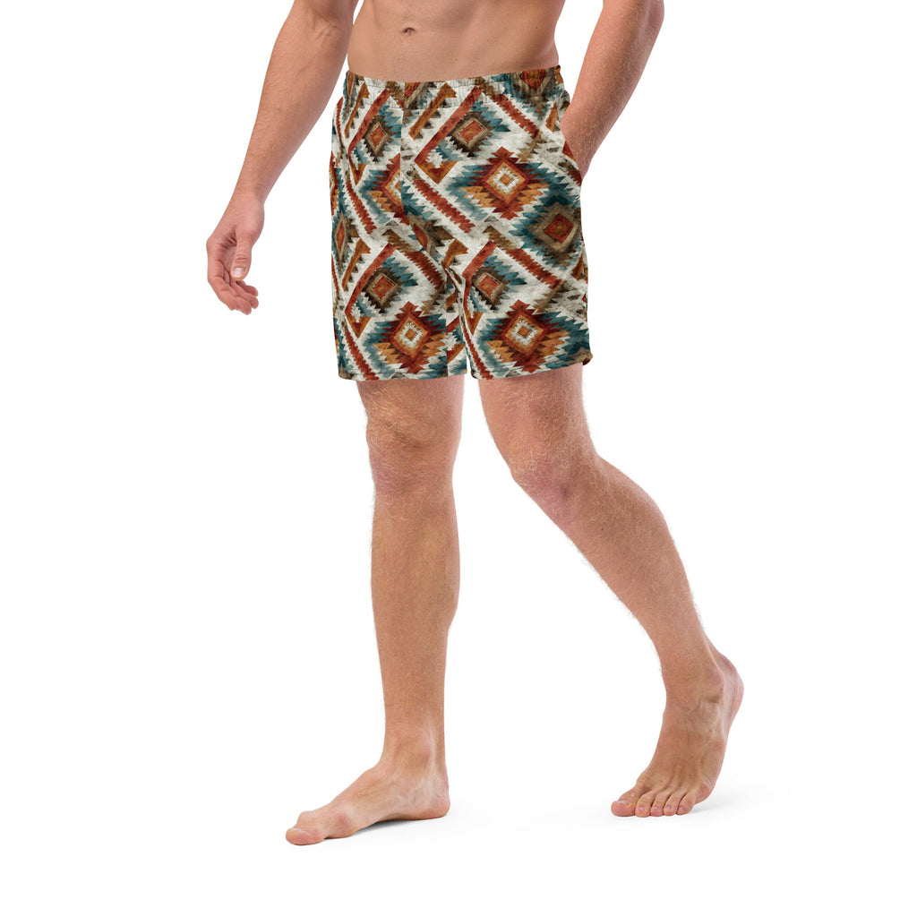 Baha Ranch Southwest Diamond Recycled Swim Trunks