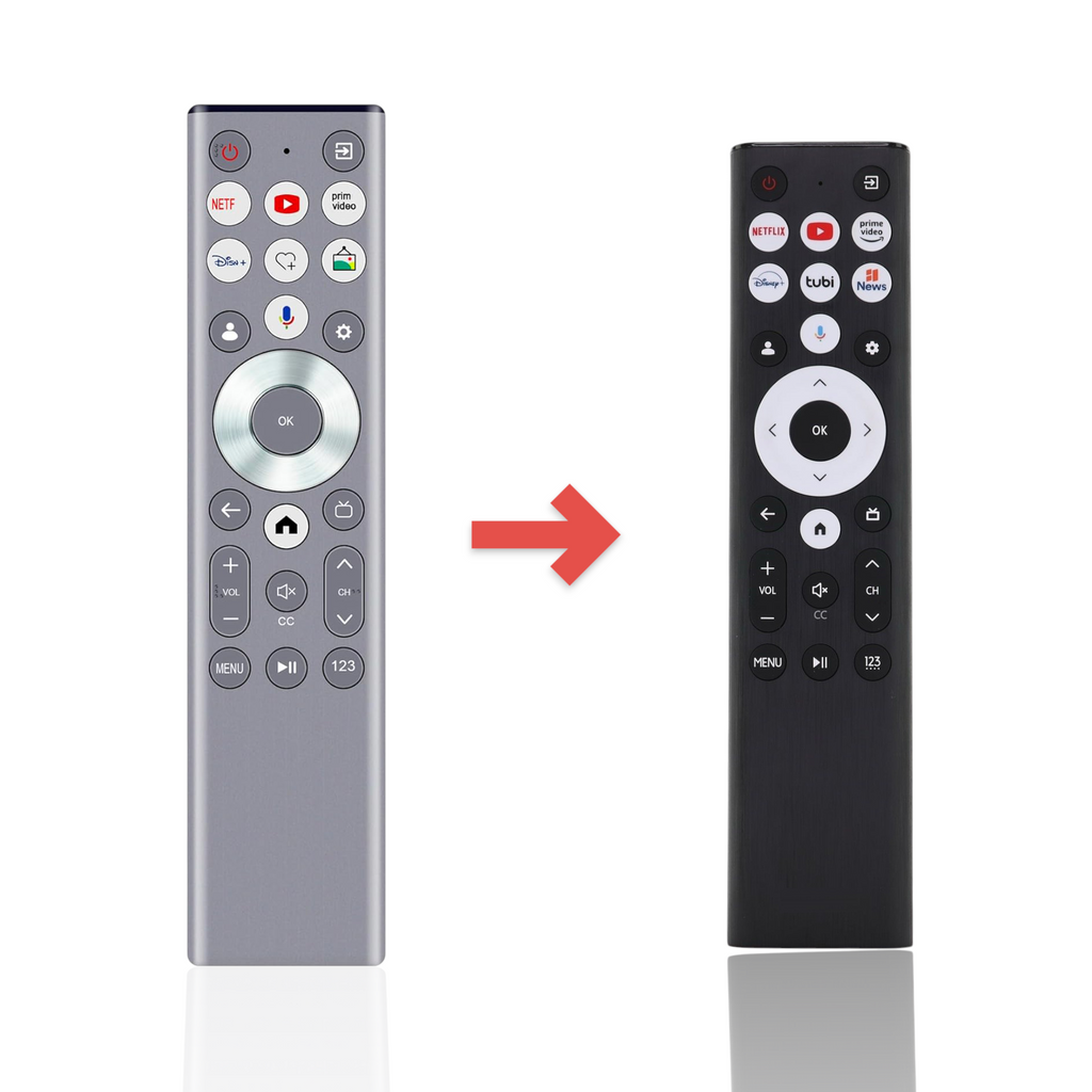 Substitute for Hisense ERF6G80H / ERF6A80 Google Voice TV Remote Control | A7, U8 Series [ERF6B80HL]