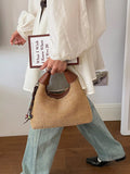 Woven Straw Crossbody Bag