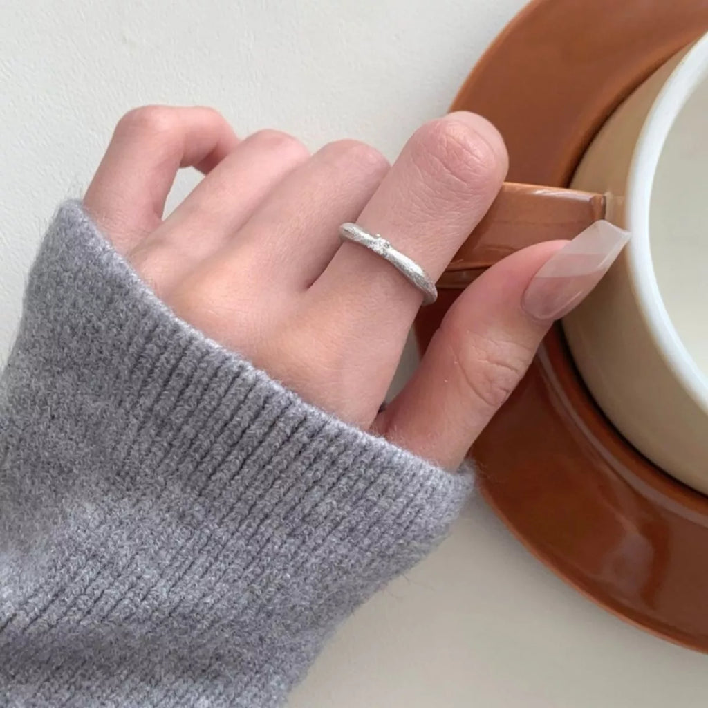 925 Sterling Silver Zircon Ring