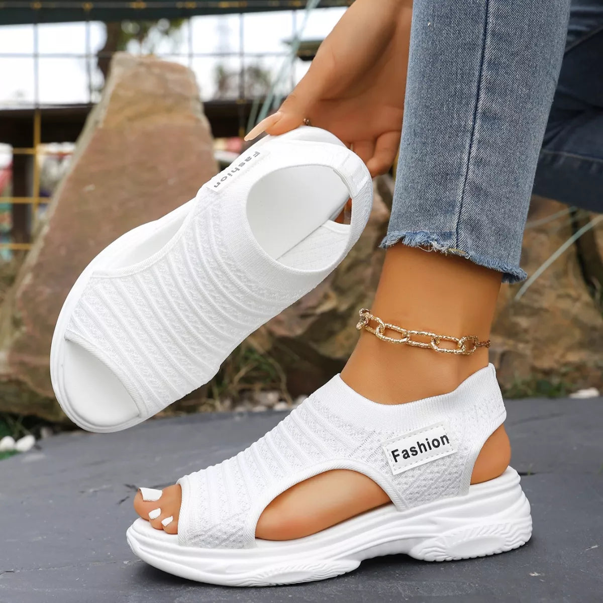Open Toe Platform Sandals