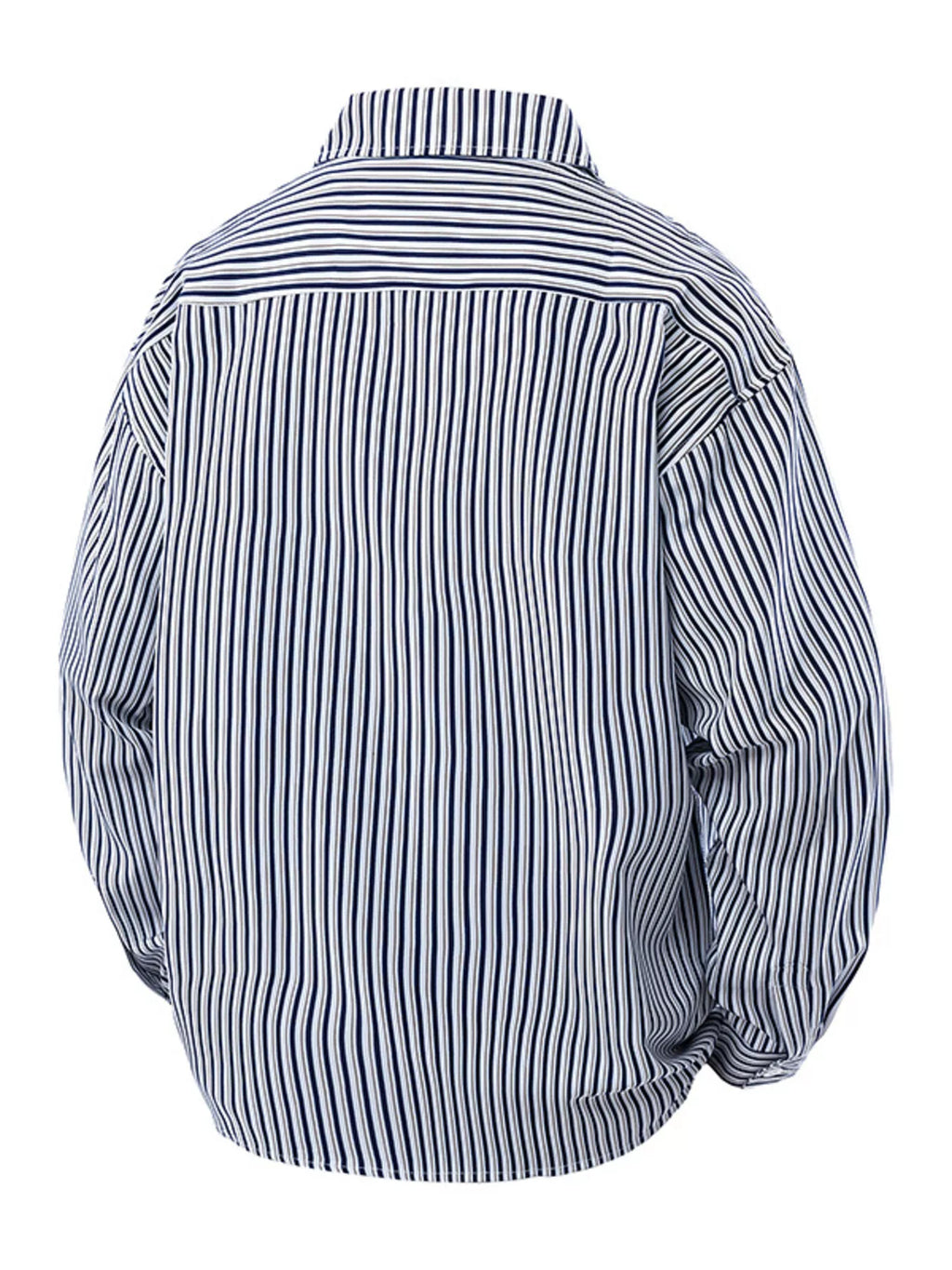 Men's Plus Size Striped Casual Long Sleeve Shirt