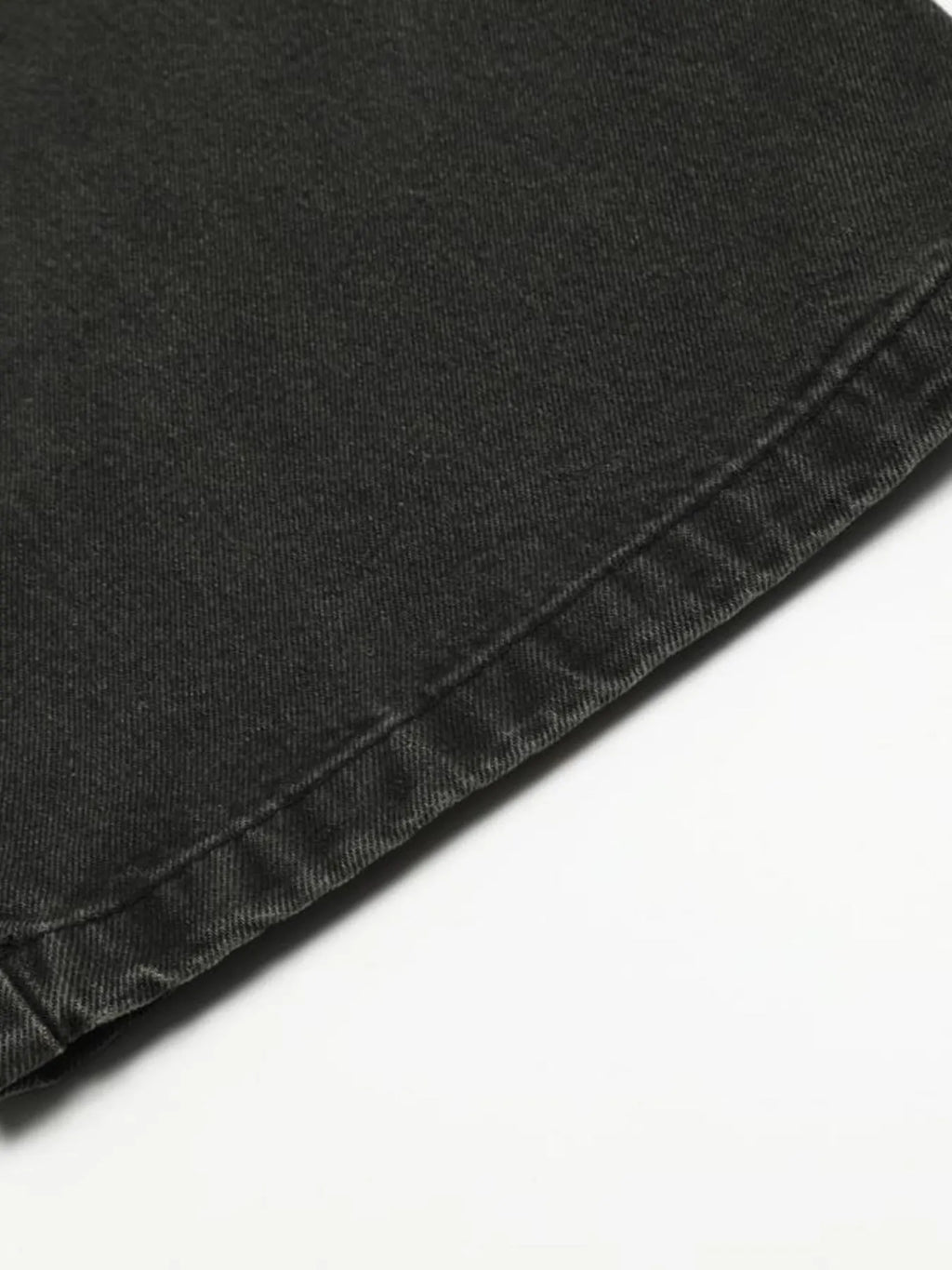 Men's Washed Wide-Leg Baggy Jeans