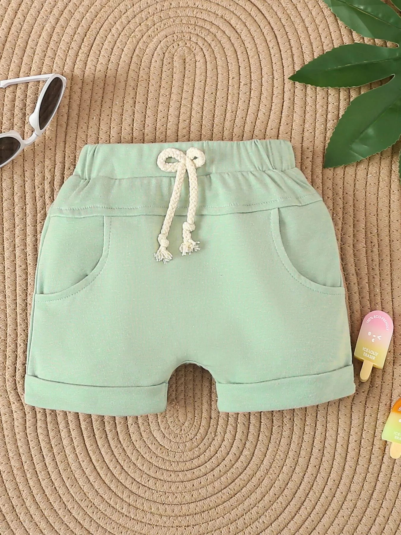 Children's Palm Tree Print T-Shirt and Shorts Set
