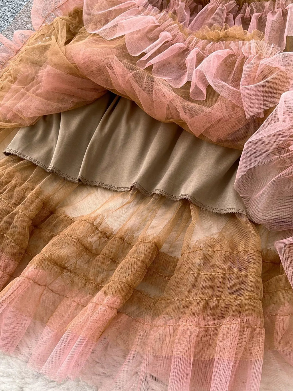 Ruffle Tulle Skirt