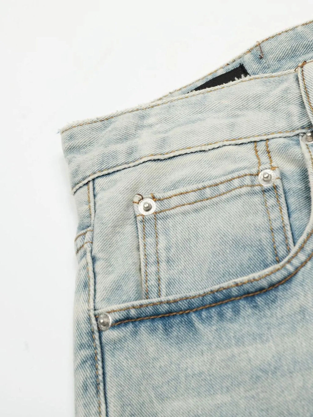 Men's Wash Wide Leg Denim Shorts