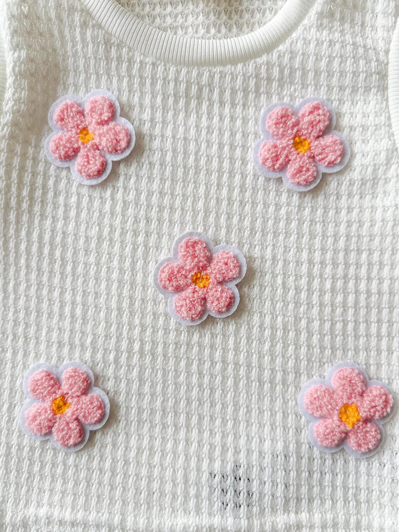 Children's Flower Sleeveless Top and Skirt Set