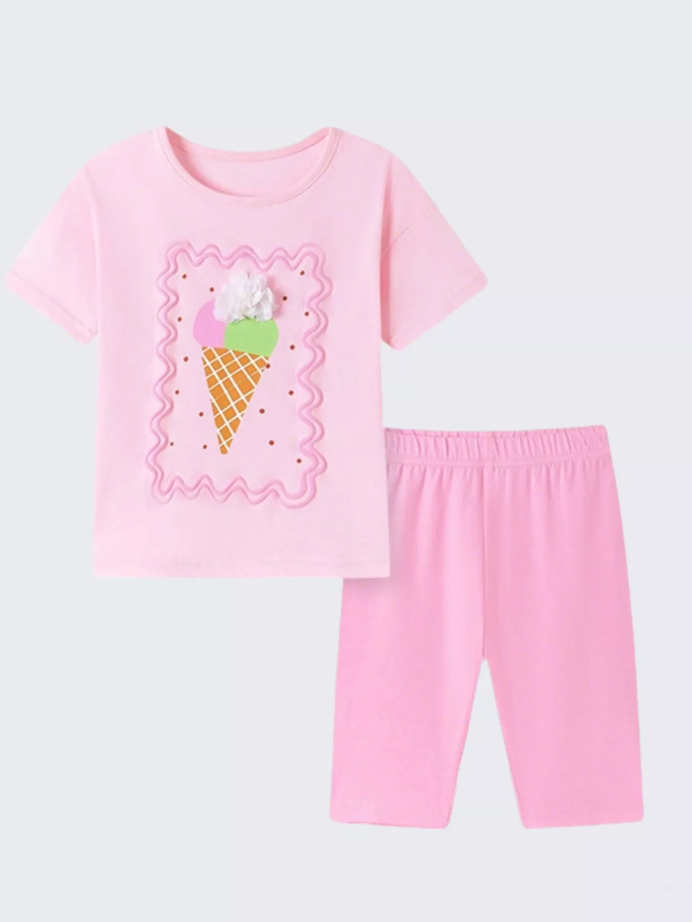 Children's Ice Cream T-Shirt & Capri Set