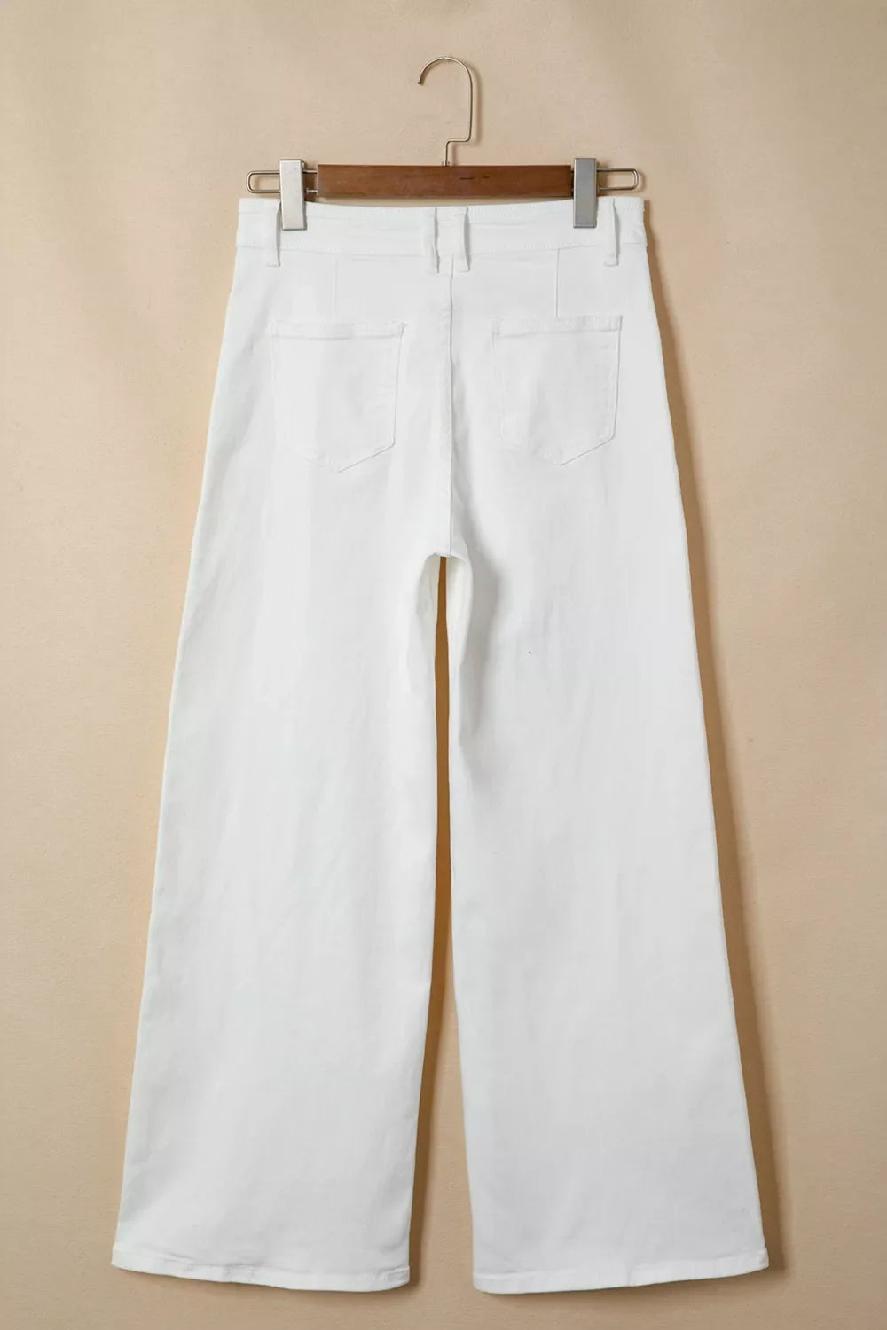 Solid Color Loose Casual Jeans