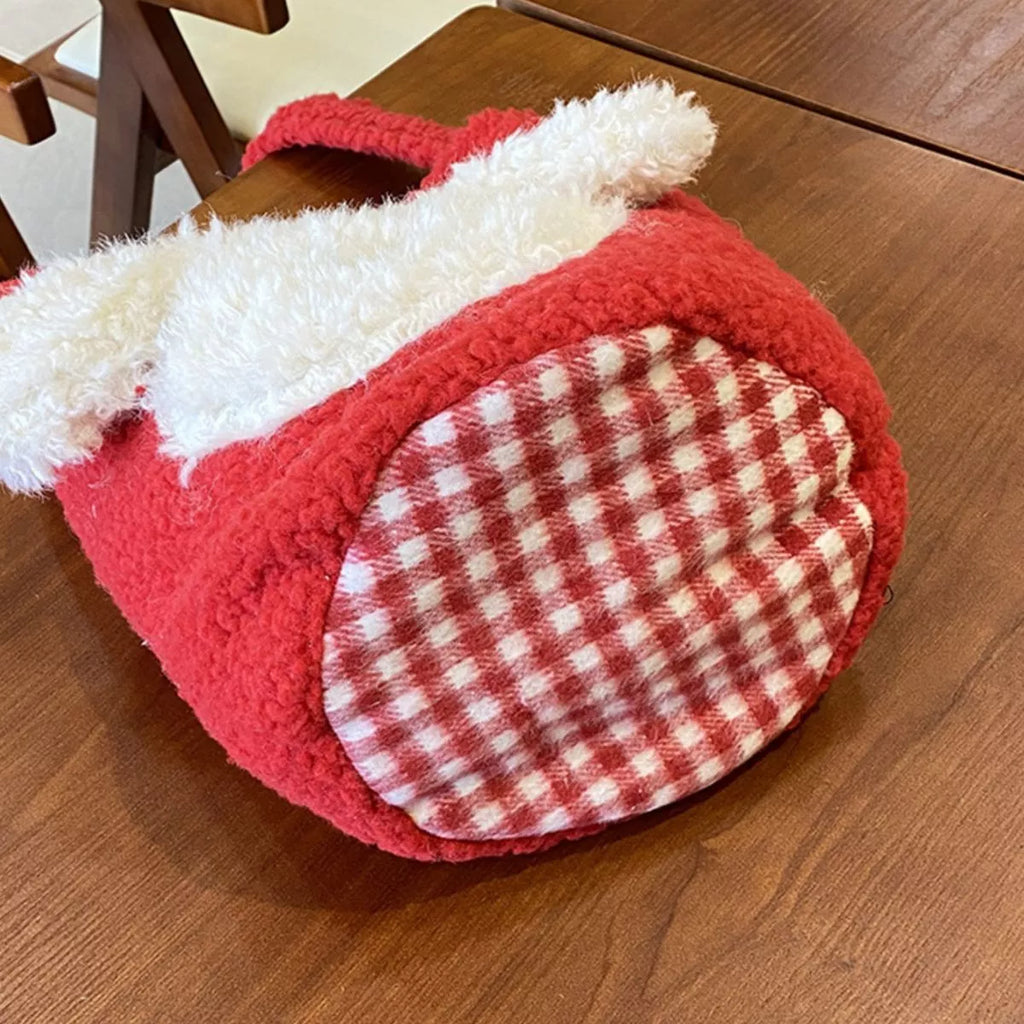 Cute Dog Plush Crossbody Bag