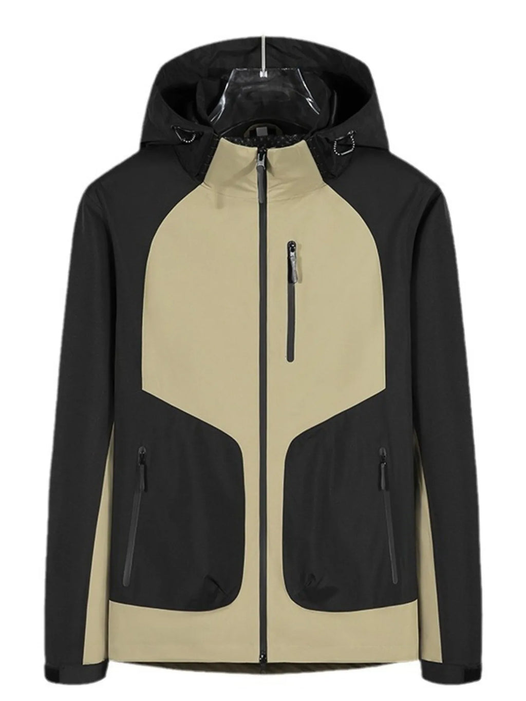 Men's Full Size Waterproof Hooded Outdoor Jacket Plus Size