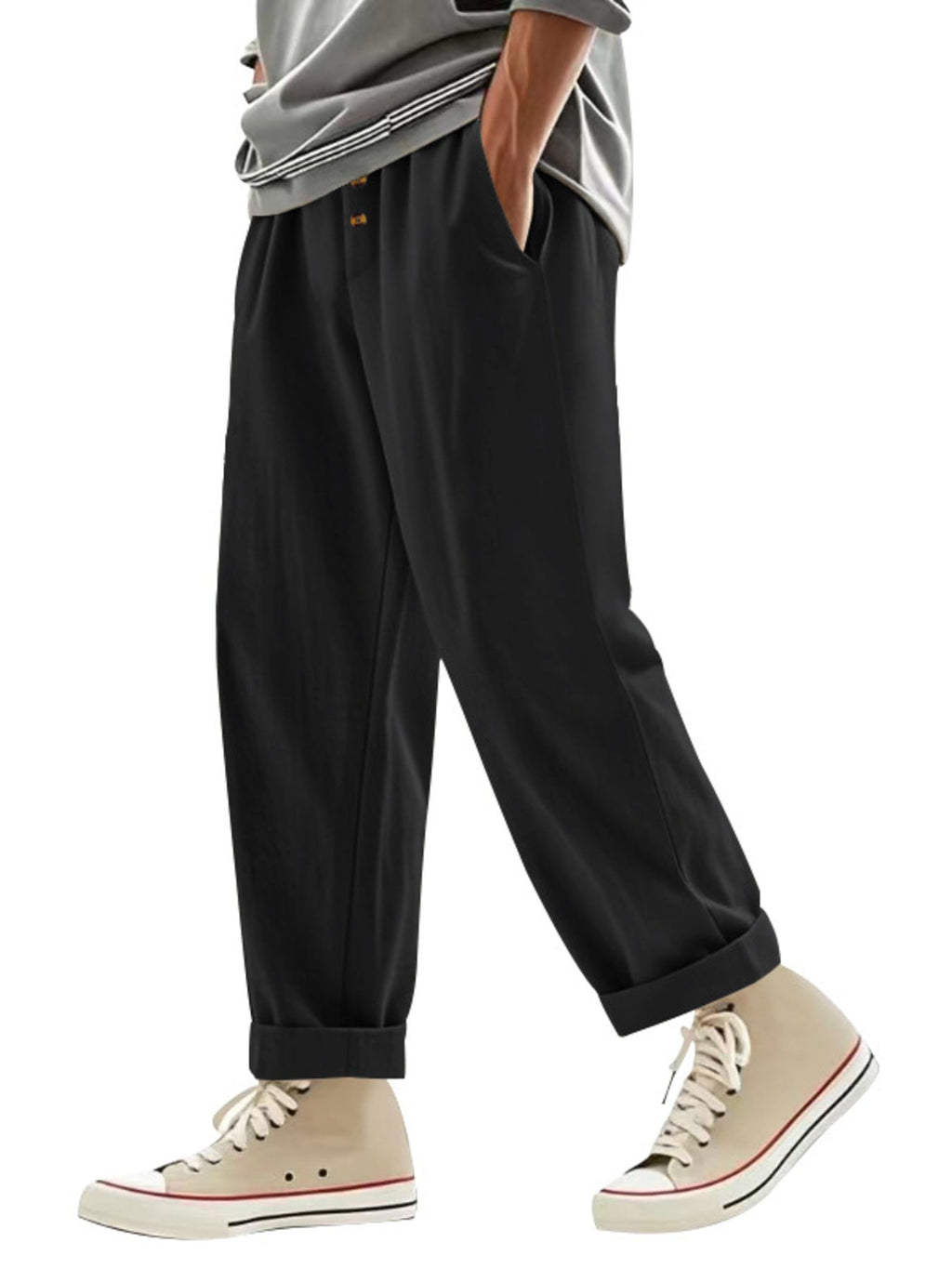 Men's Full Size Drawstring Loose Fit Pants Plus Size