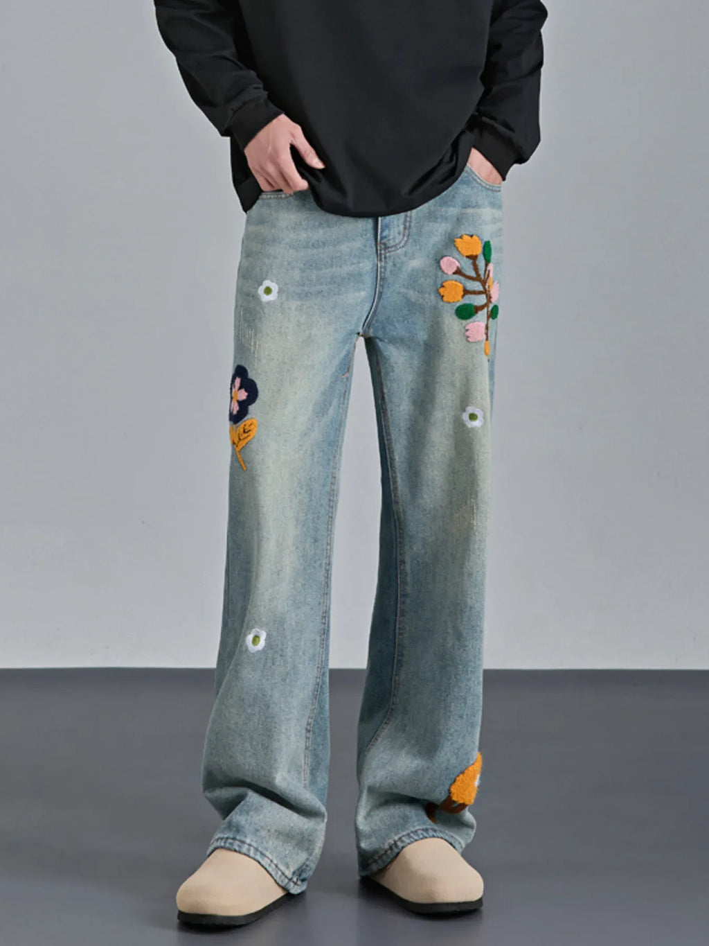 Men's Wide Leg Jeans