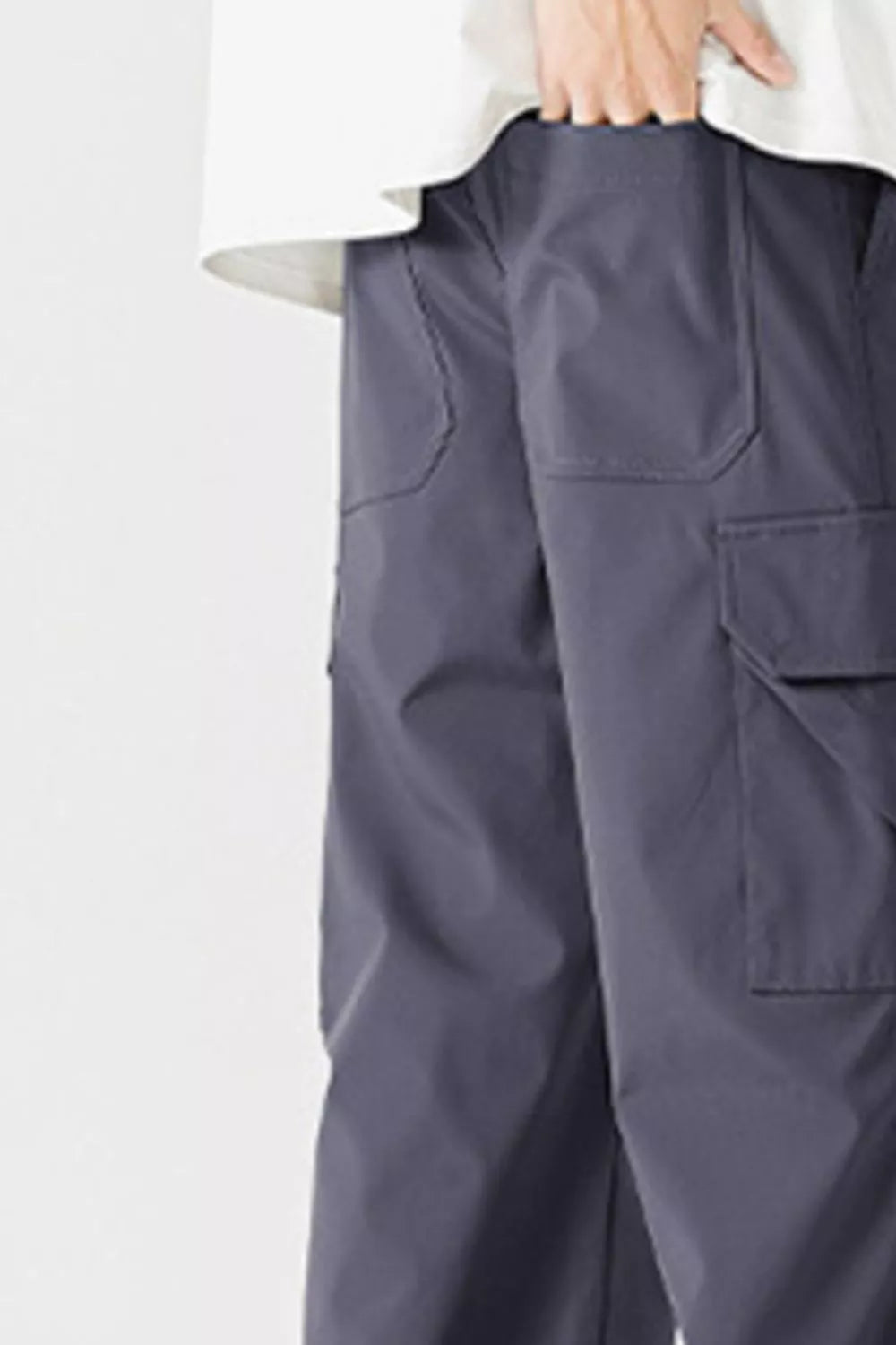 Men's Plus Size Loose Fit Multi-Pocket Cargo Pants