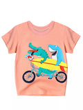 Children's Crocodile & Shark Round Neck T-Shirt