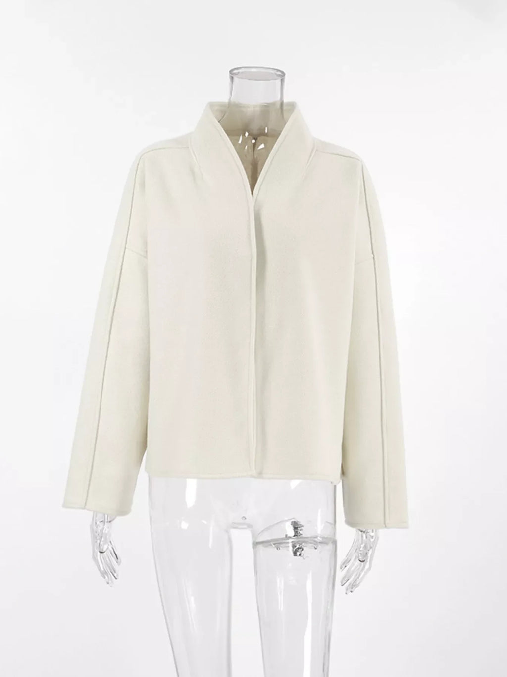 Open Front Dropped Shoulder Outerwear