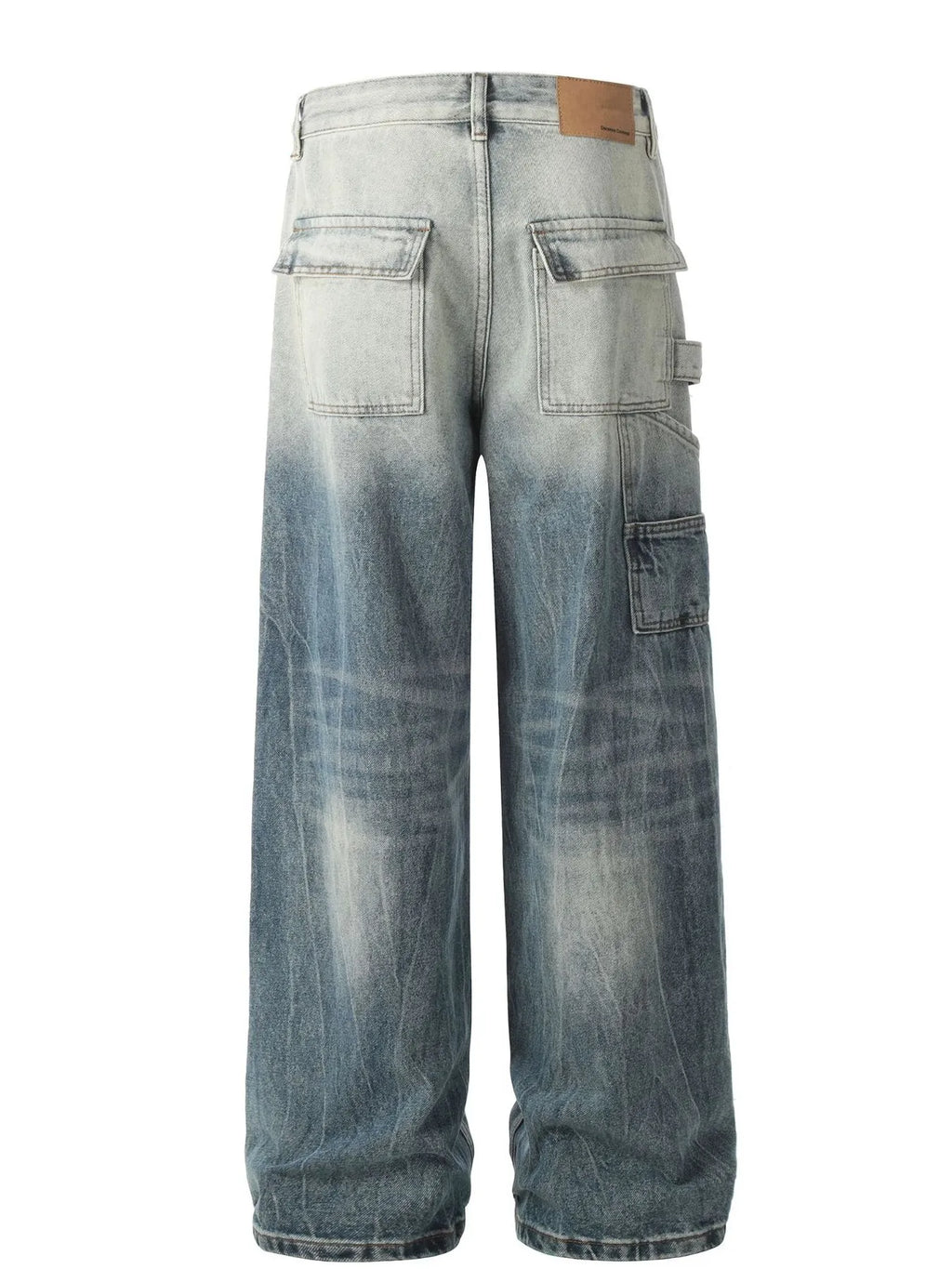 Men's Washed Wide Leg Baggy Jeans