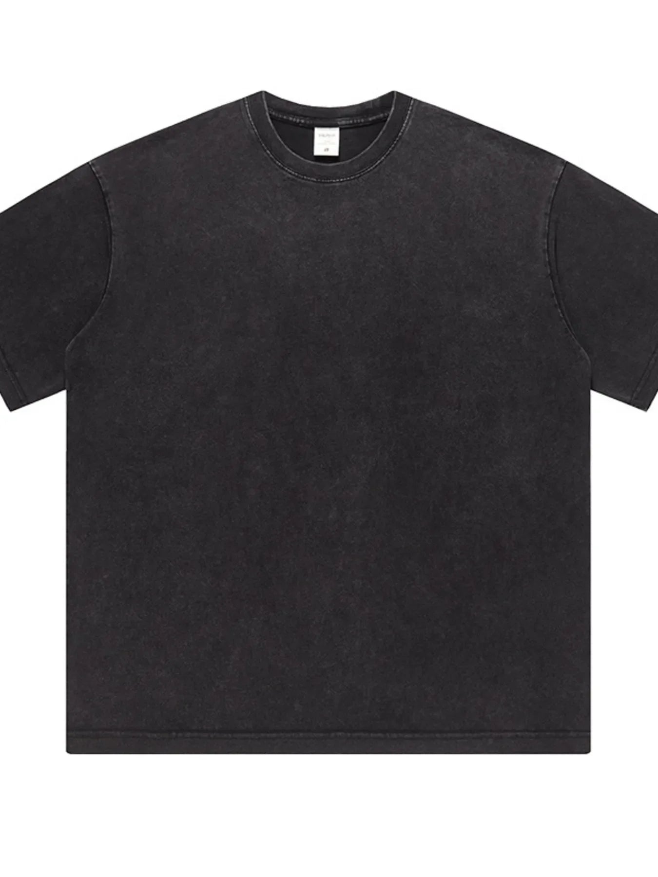 Men's Full Size Short Sleeve Round Neck Washed T-Shirt Plus Size