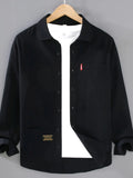 Men's Plus Size Button Up Long Sleeve Shirt