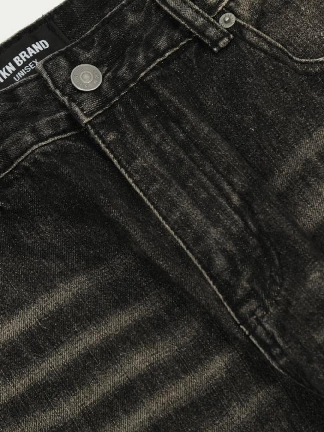 Men's Distressed Cat's Whisker Washed Bootcut Jeans