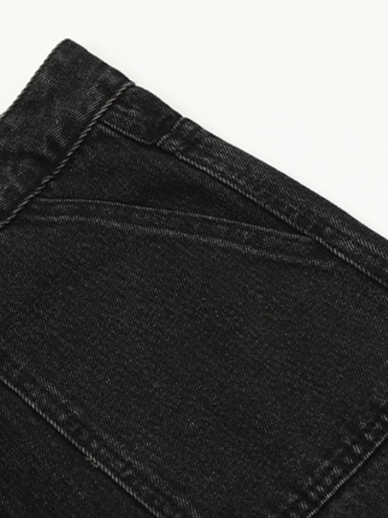 Men's Vintage Washed Cargo Denim Jeans
