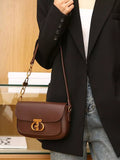 Leather Flap Shoulder Bag