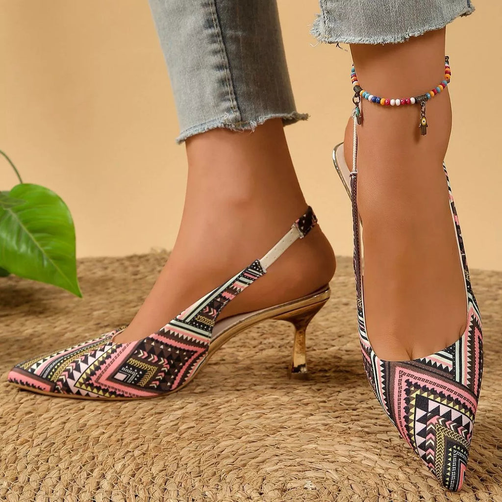 Point Toe Slingback Pumps