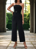 Perfee Tube Jumpsuit with Pockets