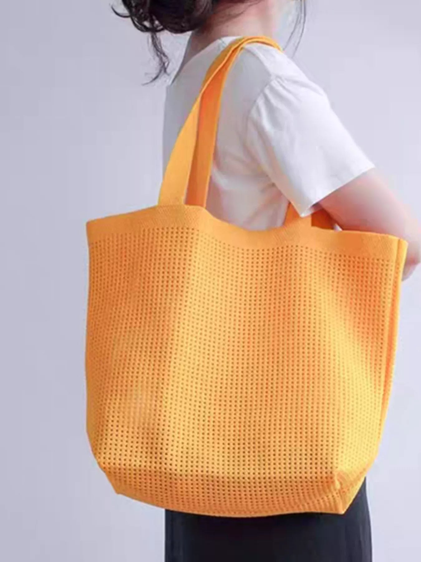 Lightweight Woven Shoulder Bag