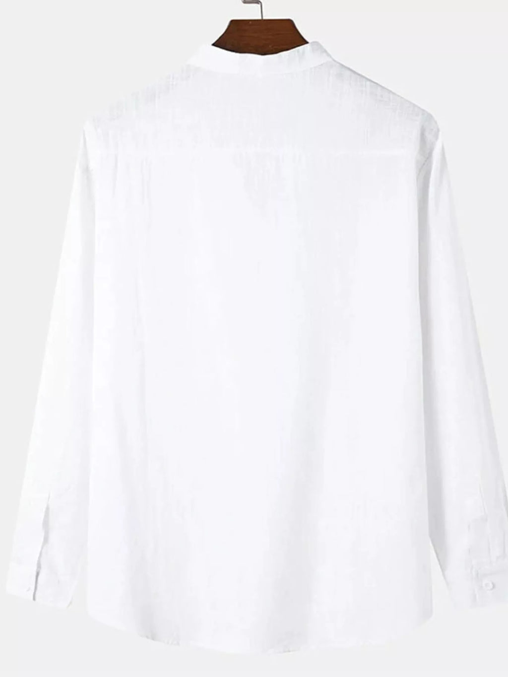 Men's Full Size Button Detail Long Sleeve Shirt Plus Size