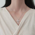 925 Sterling Silver Cross Pendant Necklace