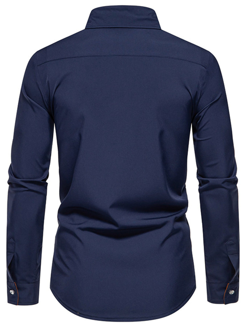 Men's Contrast Trim Button-Down Shirt
