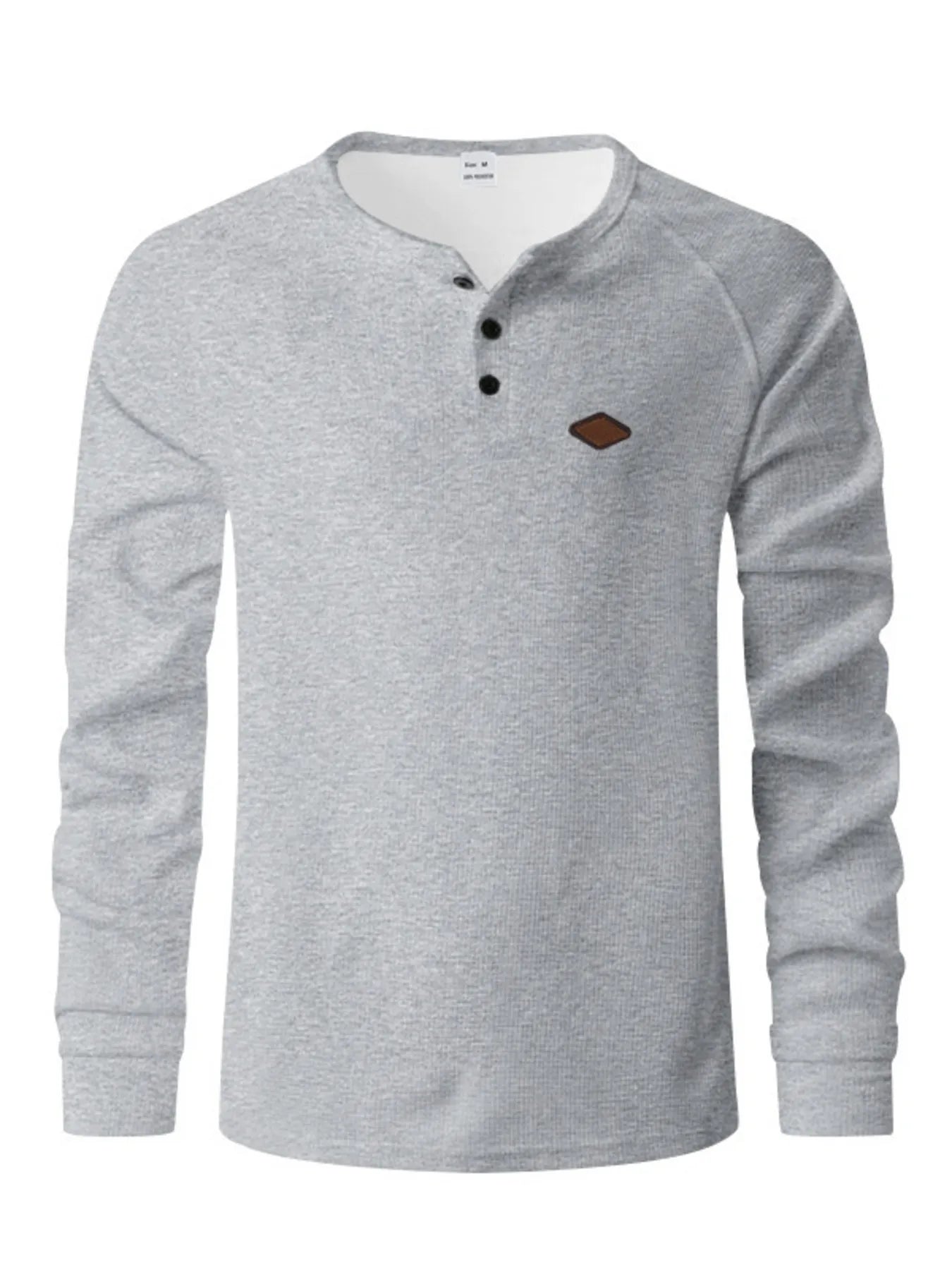 Men's Full Size Button Detail Long Sleeve T-Shirt Plus Size