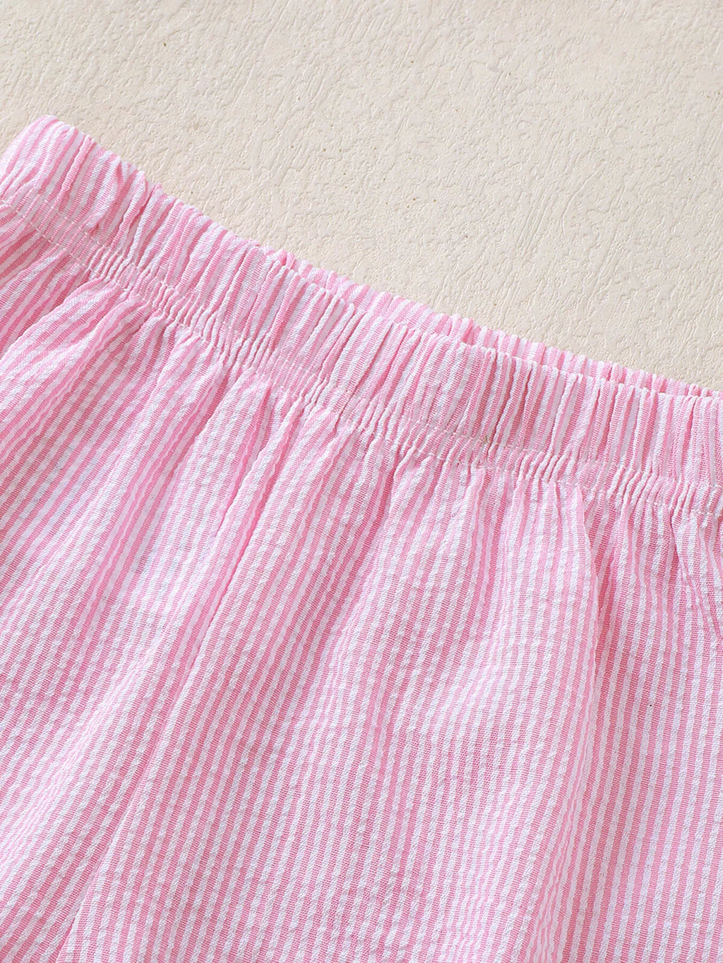 Children's Ruffled Hem Tank & Shorts Set