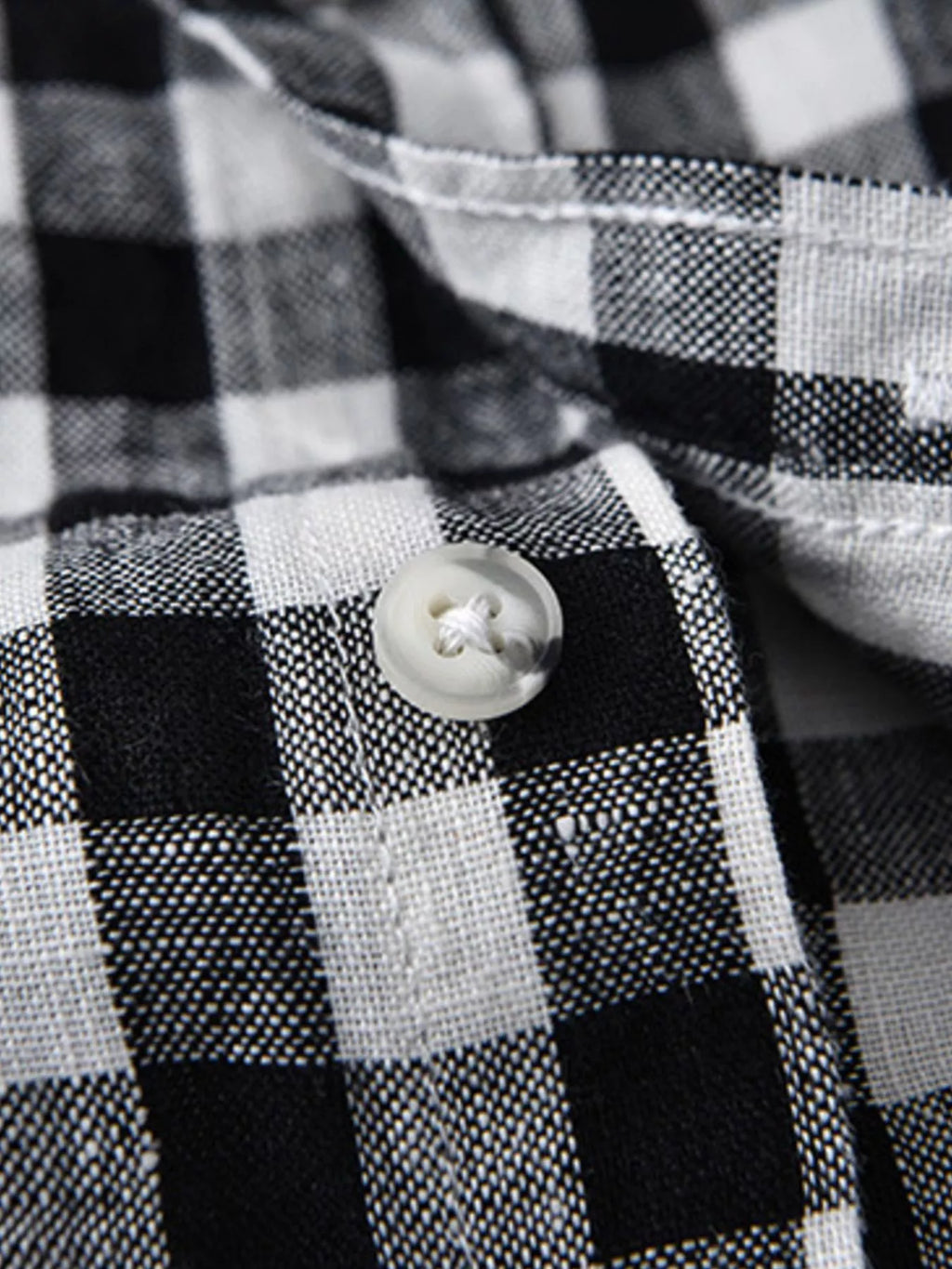 Men's Plus Size Plaid Button Up Short Sleeve Shirt