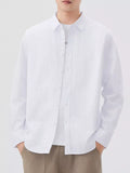 Men's Plus Size Long Sleeve Button-Up Shirt