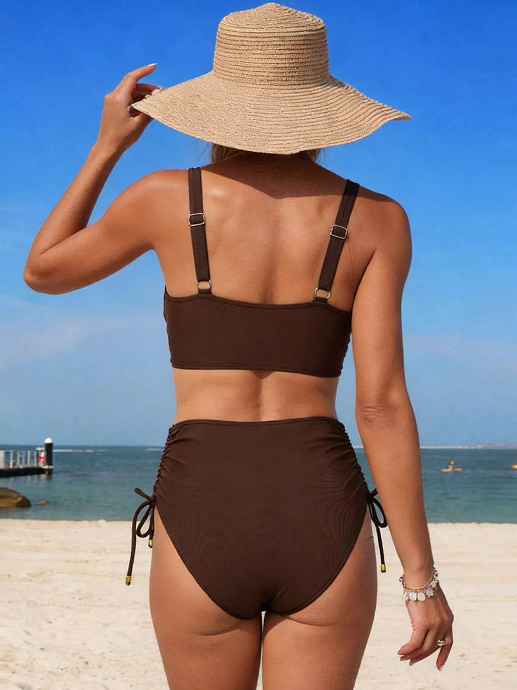 Crisscross High-Waisted Swim Set