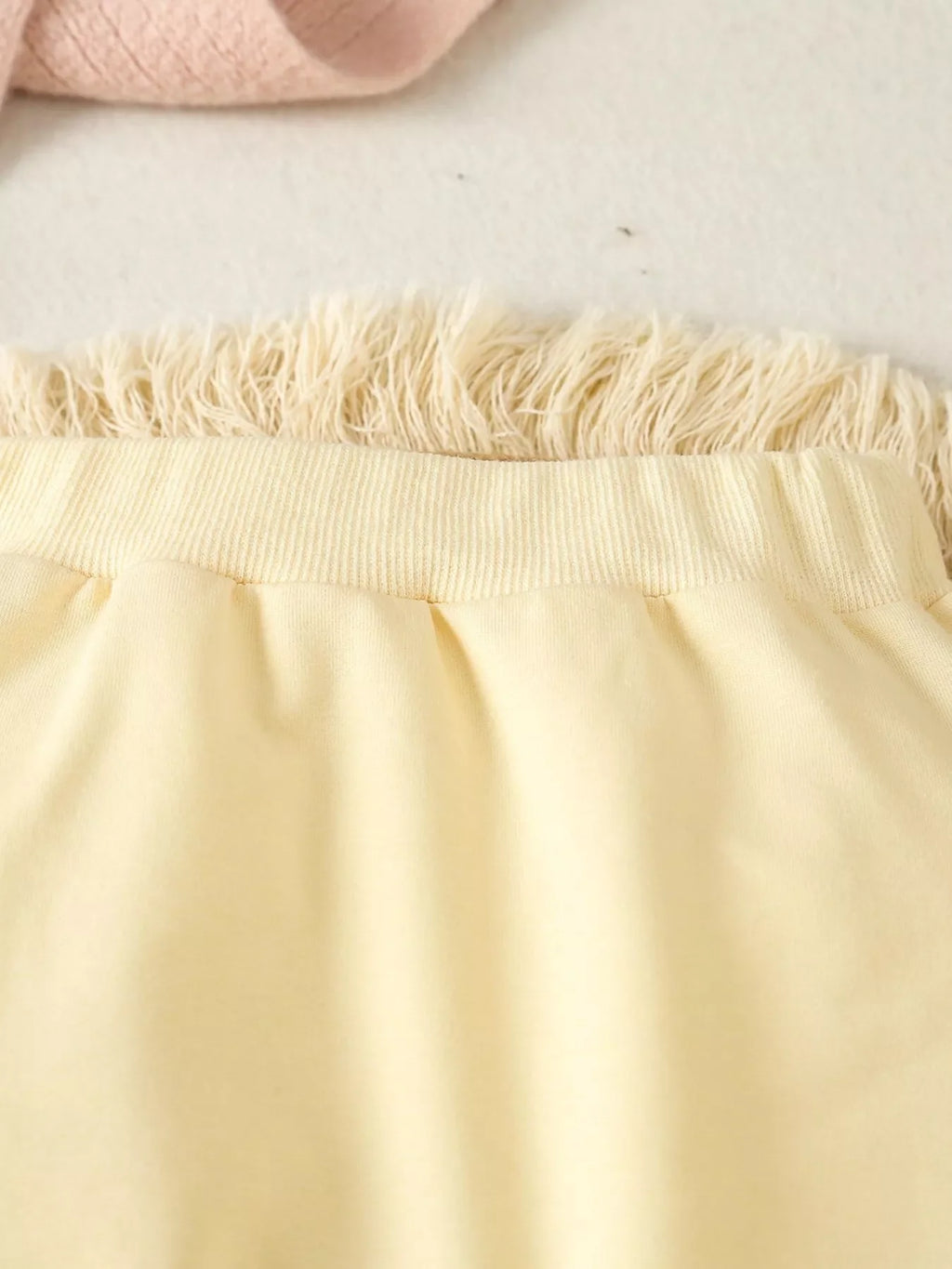 Children's Letter Round Neck Top and Pants Set