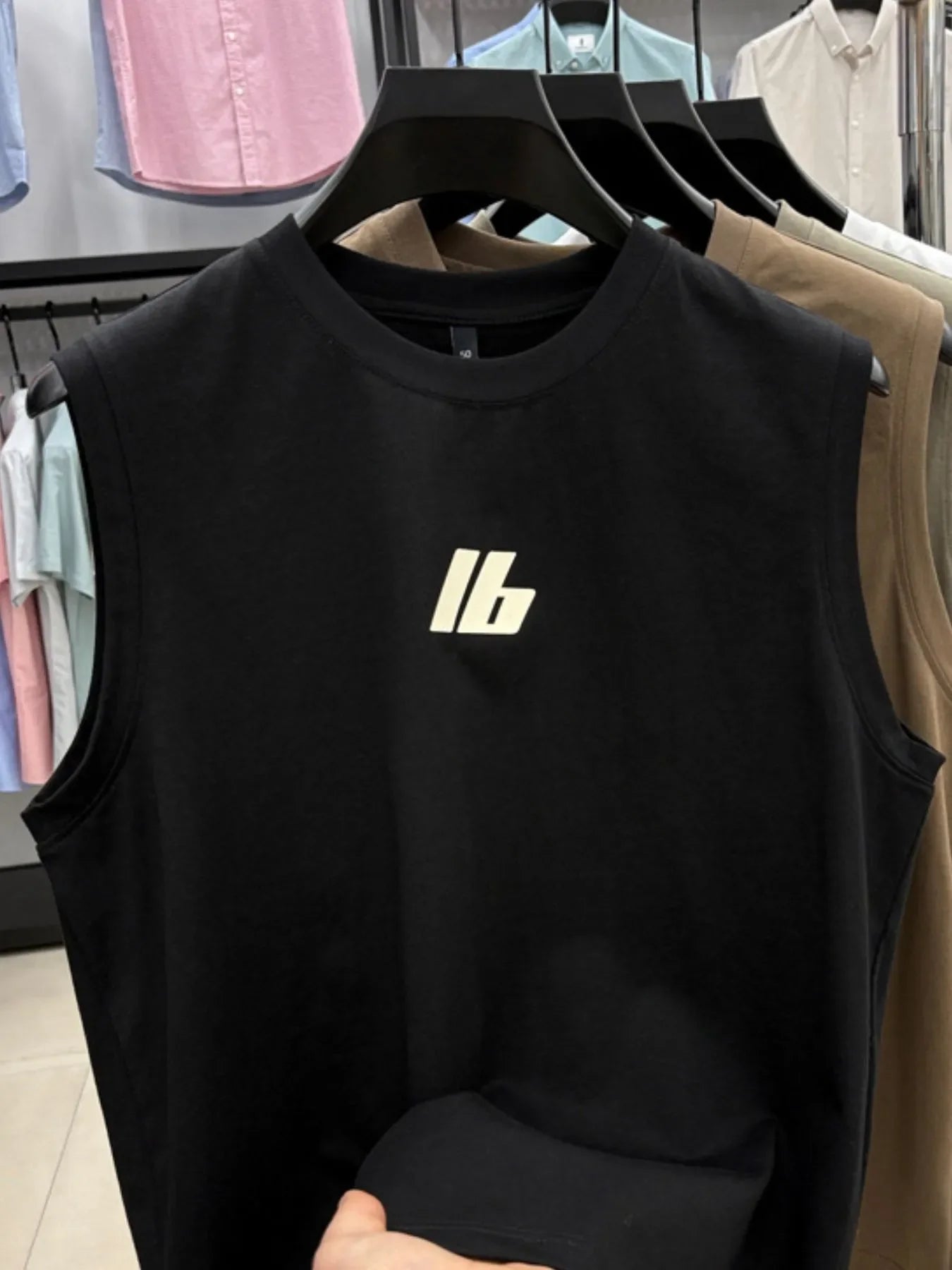 Men's Plus Size Round Neck Tank