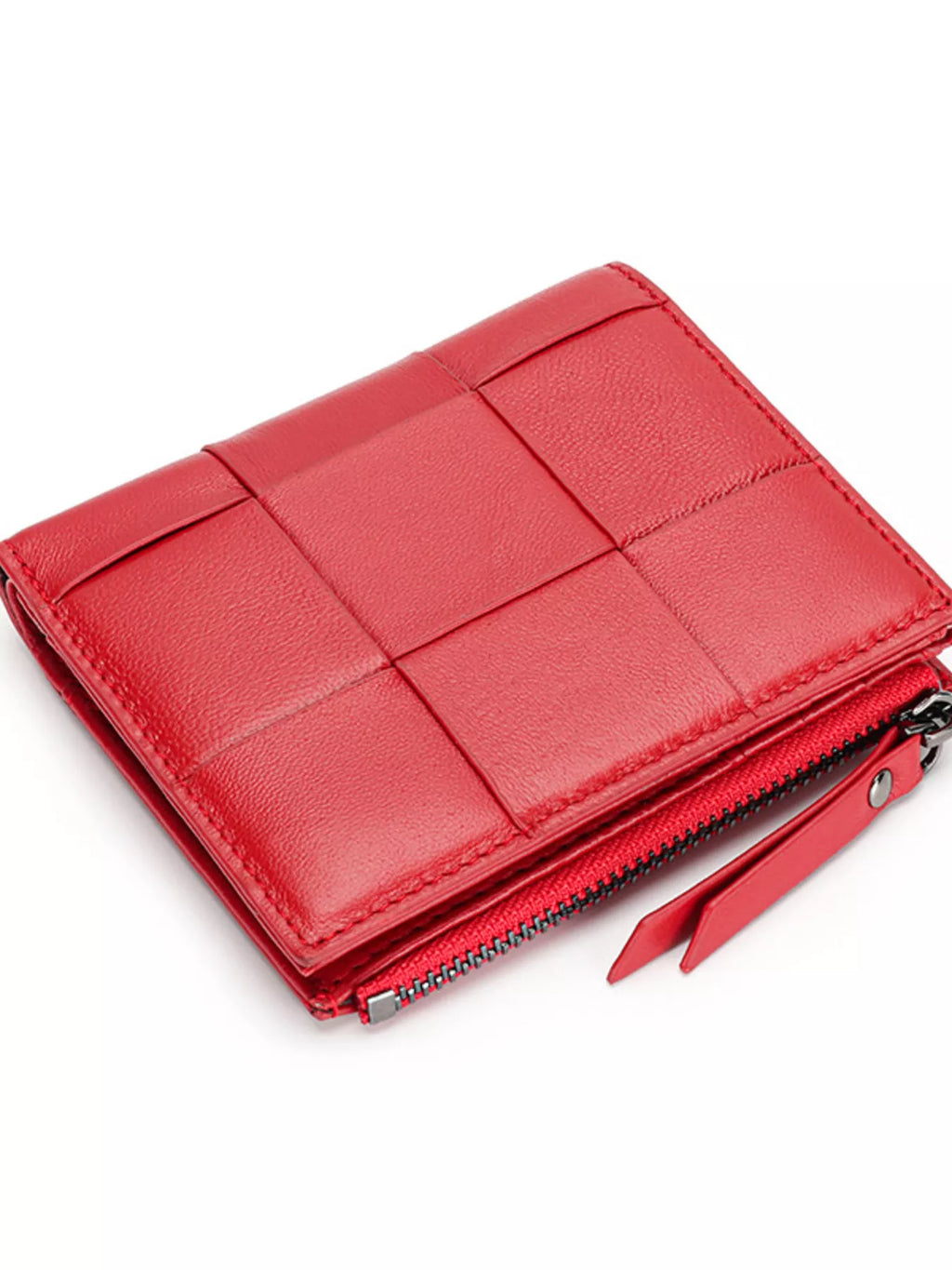 Woven Leather Card Case