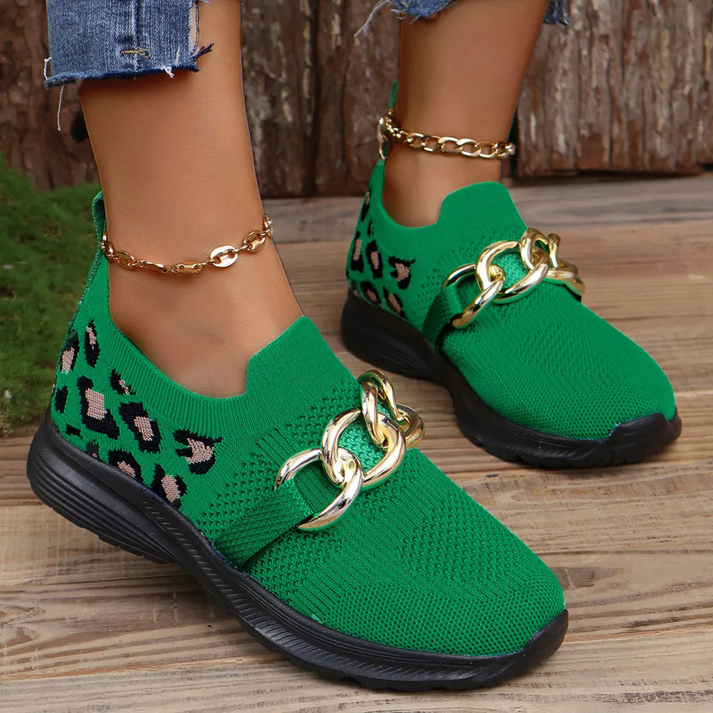 Lightweight Leopard Mesh Athletic
