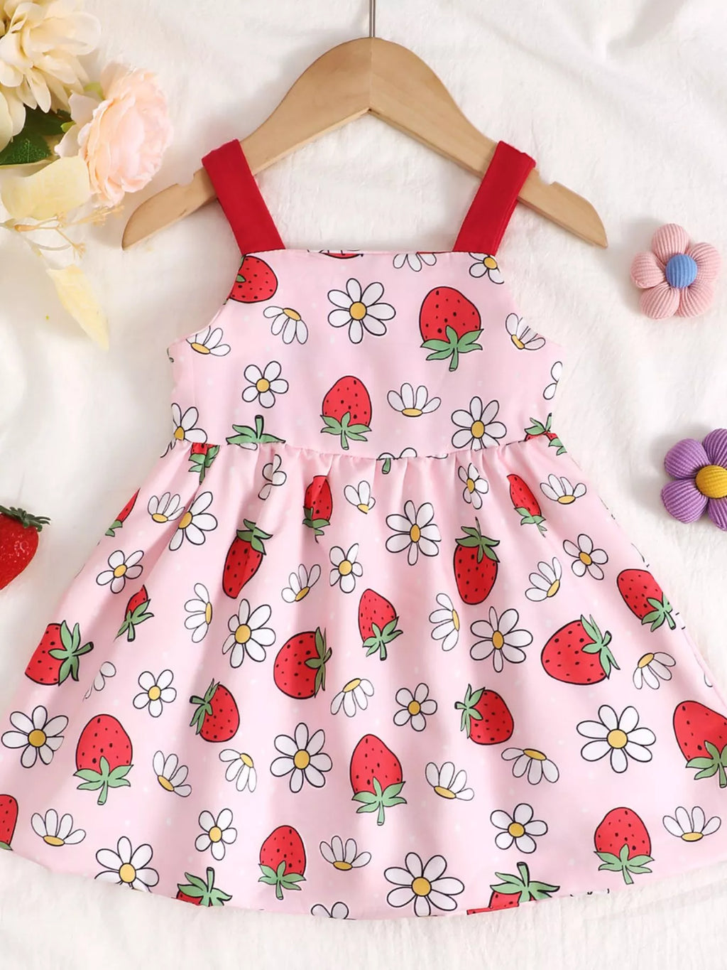 Children's Bow Front Printed Dress