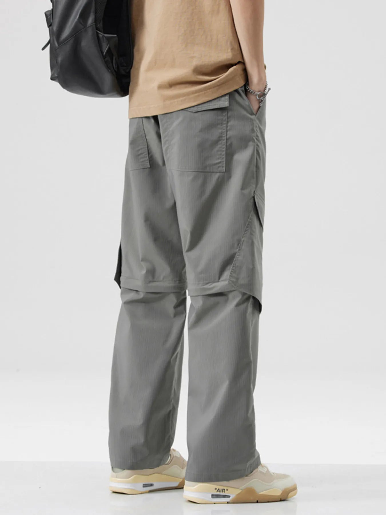 Men's Full Size Wide Leg Cargo Pants Plus Size