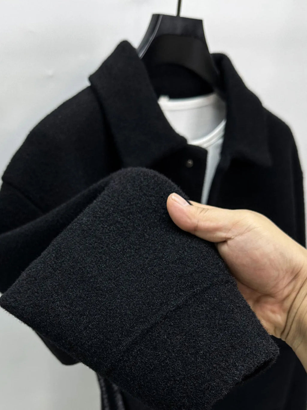 Men's Plus Size Button Up Long Sleeve Jacket