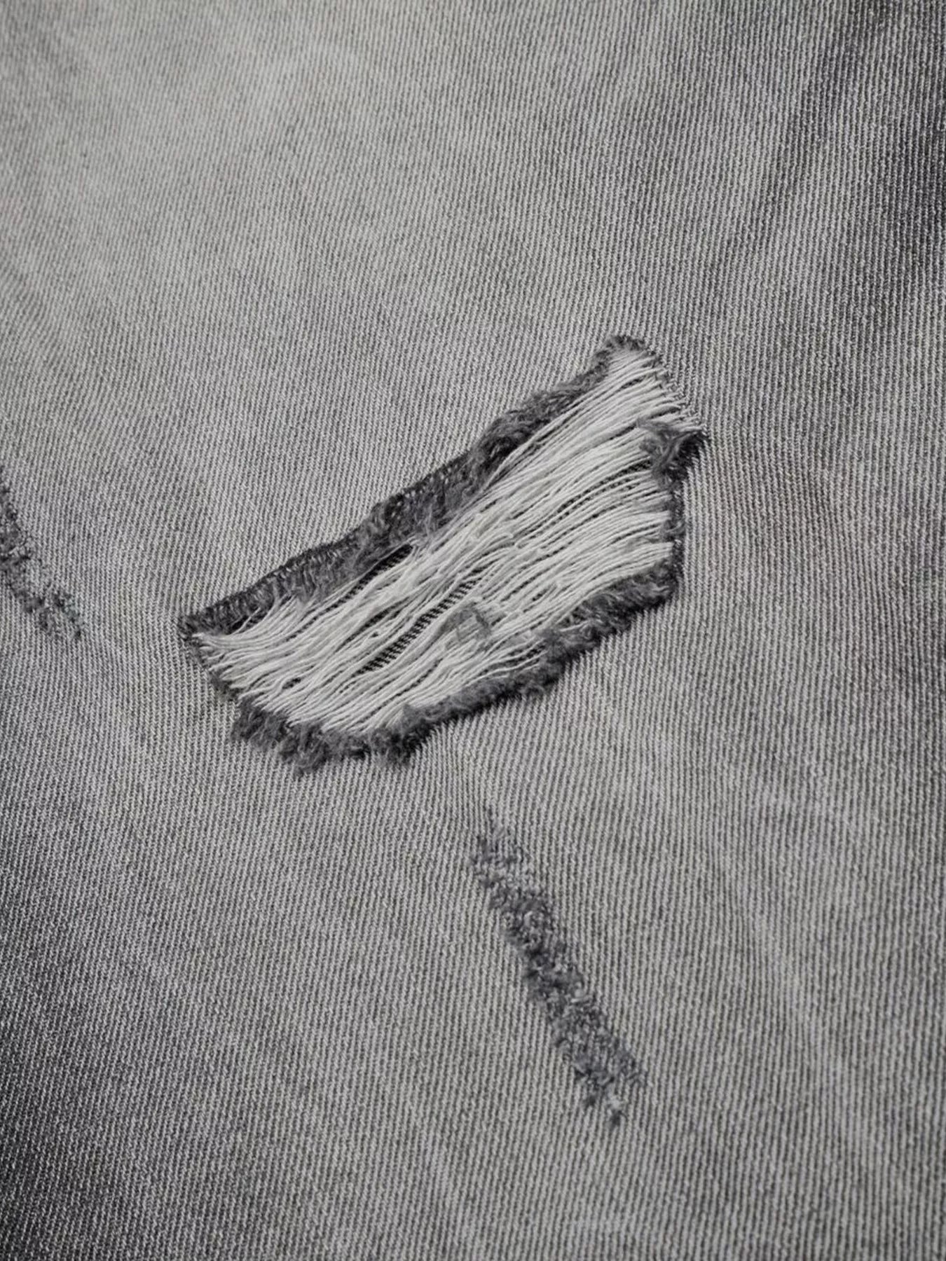 Men's Full Size Distressed Wide-Leg Jeans Plus Size