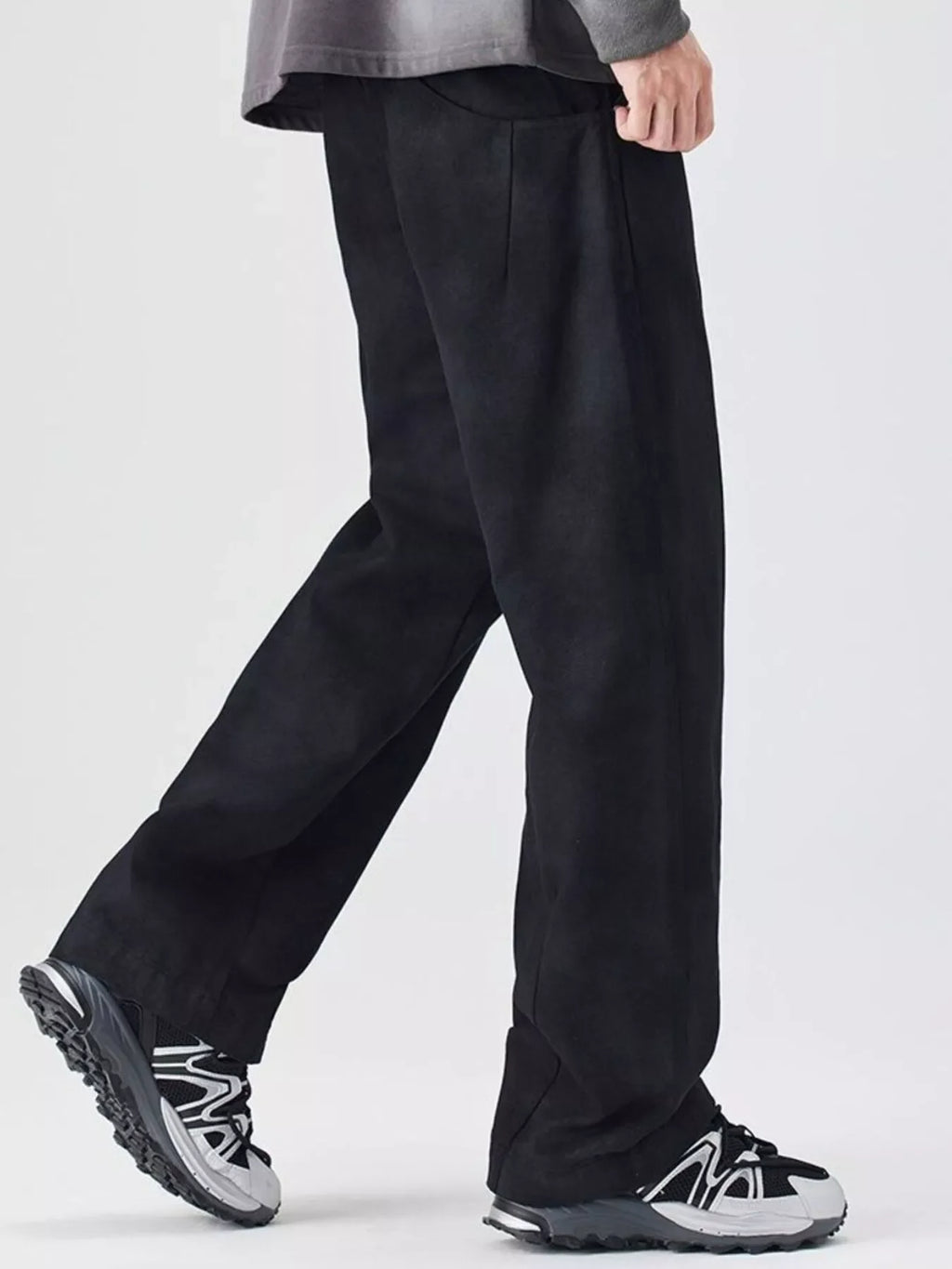 Men's Plus Size Vintage Wash Wide Leg Pants